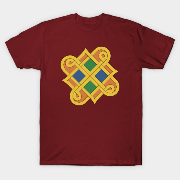 Durrow Knotwork 2016 T-Shirt by AzureLionProductions